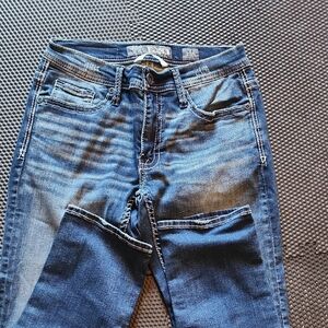 BKE Blue Straight Jeans with Classic Fading